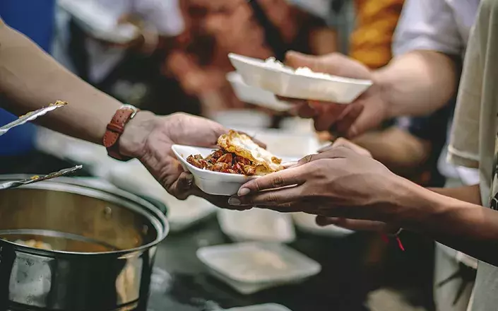 Nourriture pour les nécessiteux